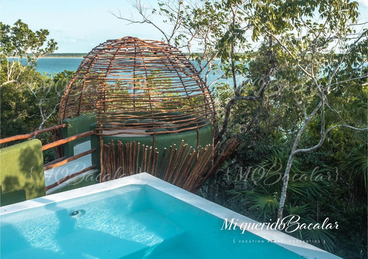 Casa Pibe, Private Jacuzzi, Pier And Rooftop Villa Bacalar Bagian luar foto